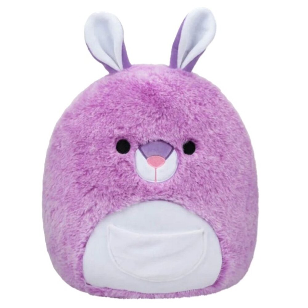 Squishmallows FuzzAMallow  - Kiki the Purple Kangaroo - 12 Inch Plush Stuffie